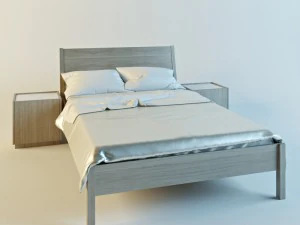 ł&oacute;żko Nivoll z Ikei Model 3D