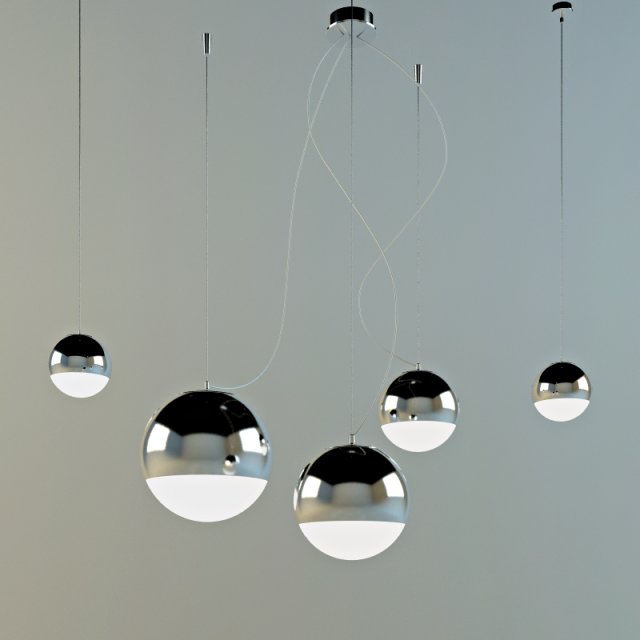 padana lampadari Modello 3D .c4d .max .obj .3ds .fbx .stl .blend 