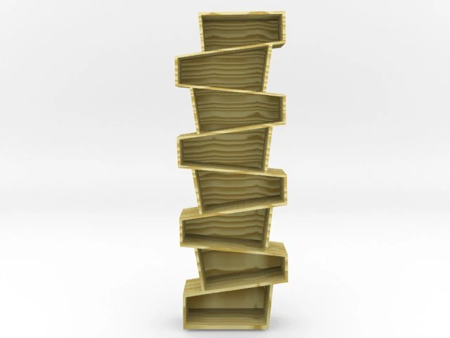 book shelf 3D Model .c4d .max .obj .3ds .fbx .stl .blend 