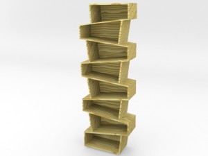 book shelf Model 3D