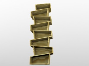 book shelf Model 3D