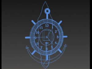 titanic clock 3D Model