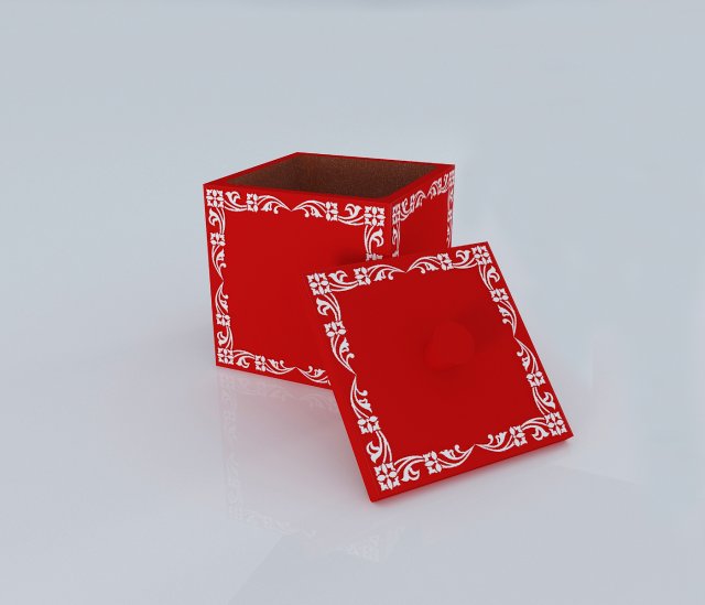 moroccan box 3D Model .c4d .max .obj .3ds .fbx .stl .blend 