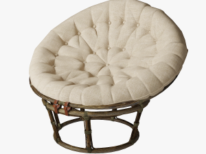 papasan chair Modelo 3D
