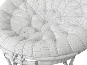 papasan chair Modelo 3D
