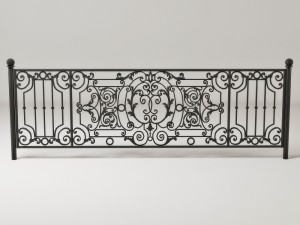 forged fence Modelo 3D