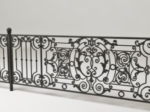 forged fence Modelo 3D