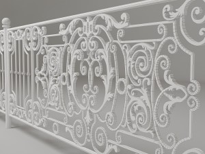 forged fence Modelo 3D
