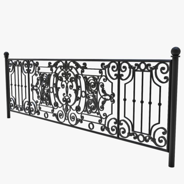forged fence Modelo 3D .c4d .max .obj .3ds .fbx .stl .blend 