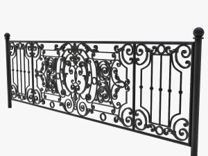 forged fence 3D Model