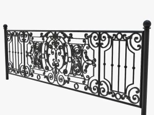 锻造栅栏 3D 模型