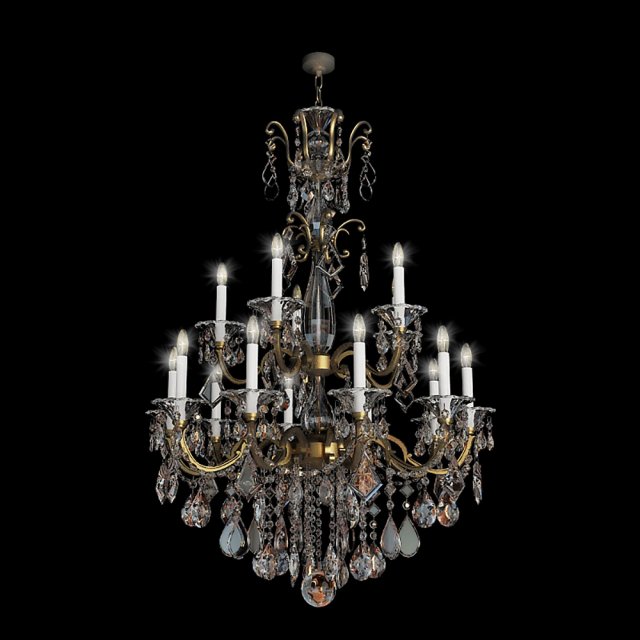 chandelier schonbek Modello 3D .c4d .max .obj .3ds .fbx .stl .blend 