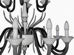 chandelier leucos belzebu Modelo 3D
