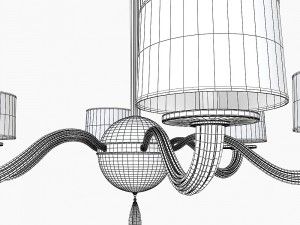 chandelier baker bbs08 3D 모델