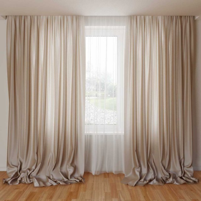 curtain 01 3D Model .c4d .max .obj .3ds .fbx .stl .blend 