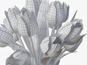 tulipas Modelo 3D