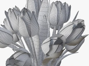 tulipas Modelo 3D