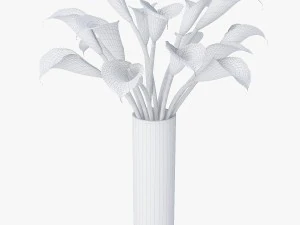 red calla lilies 3D Model