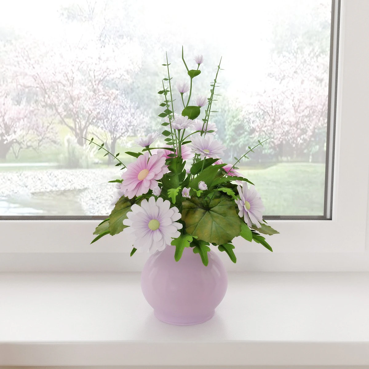 flowers 3D Model .c4d .max .obj .3ds .fbx .stl .blend 