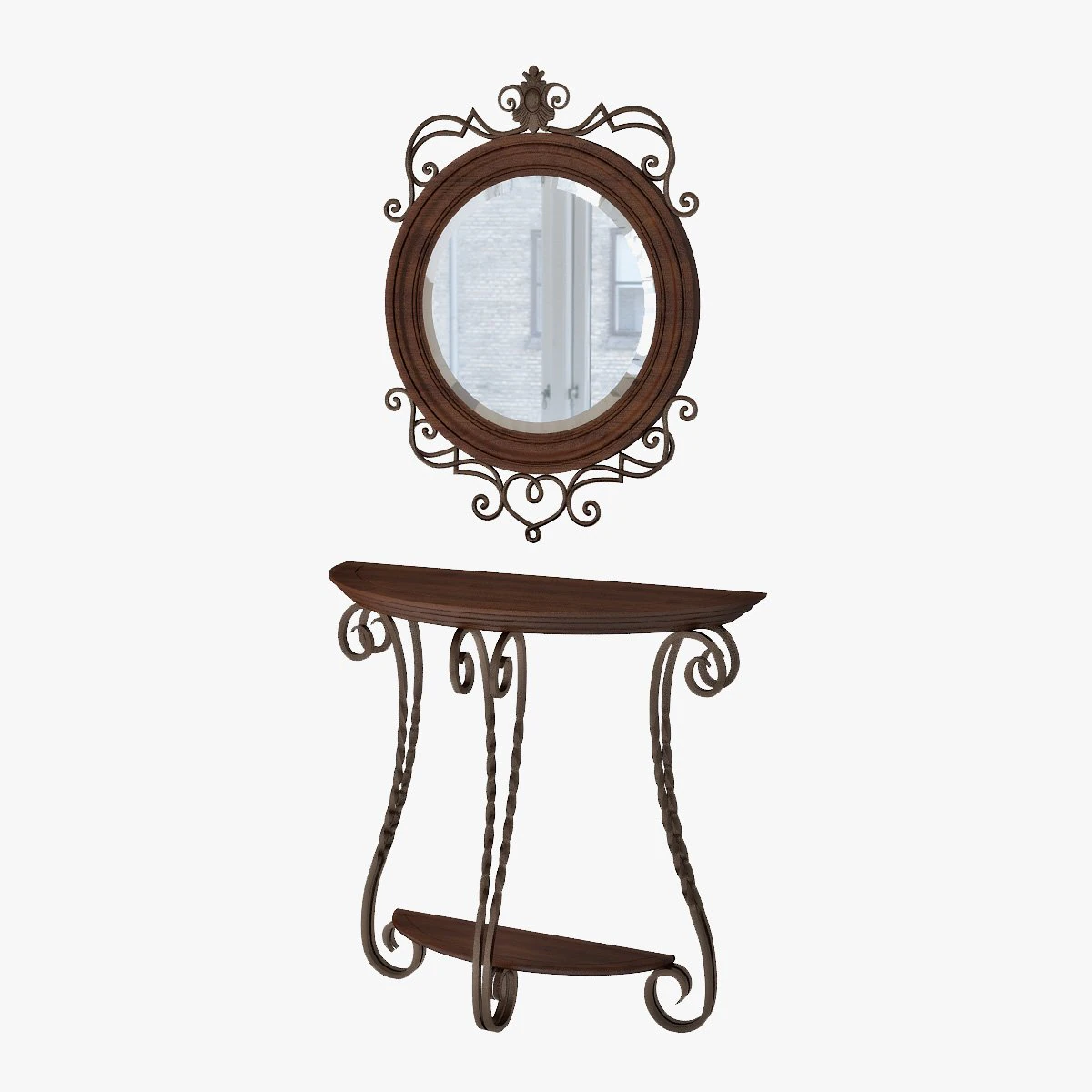 mirror console 3D Model .c4d .max .obj .3ds .fbx .stl .blend 