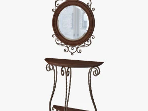 console de espelho Modelo 3D