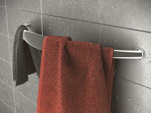 hanger with towels Modelo 3D