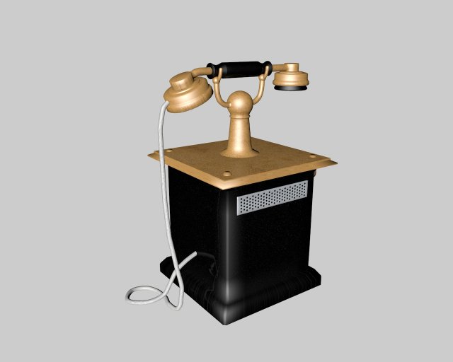 Old phone Model 3D .c4d .max .obj .3ds .fbx .stl .blend 