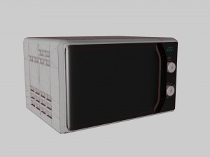 Microwave low-poly 3D 모델