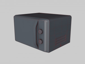 Microwave low-poly 3D 모델
