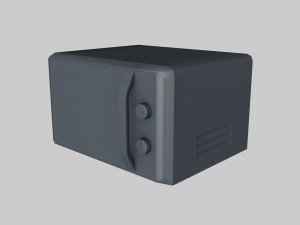 Microwave low-poly 3D 모델