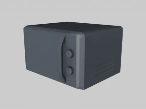 Мікрохвильова піч low-poly 3D Модель