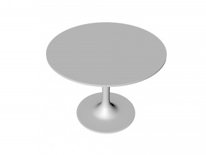 Table Round IKEA DOCKSTA 3D Model