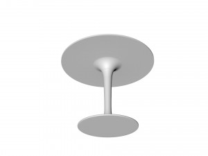 Table Round IKEA DOCKSTA 3D Model