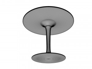 Table Round IKEA DOCKSTA 3D Model