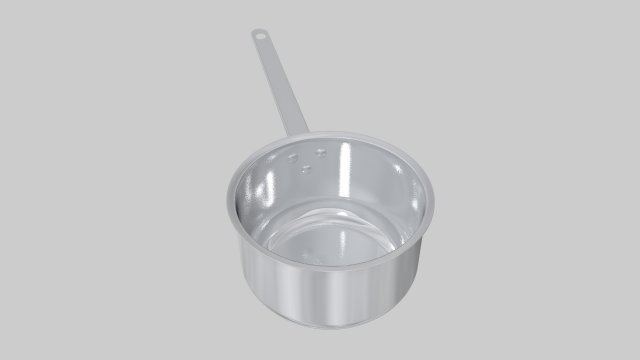 Saucepan Model 3D .c4d .max .obj .3ds .fbx .stl .blend 