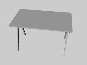 Table IKEA TROTTEN Modèle 3D