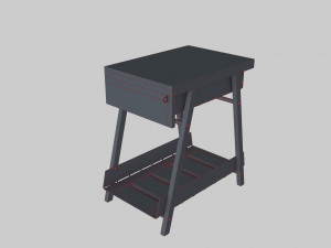 Drawer unit IKEA TROTTEN 3D Model