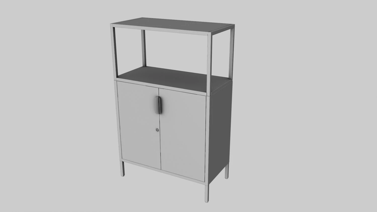 Cabinet IKEA TROTTEN 3D Model .c4d .max .obj .3ds .fbx .stl .blend 