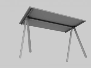 Furniture Set IKEA TROTTEN - Table Cabinet Drawer unit 3D Model