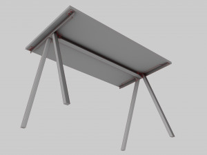 Furniture Set IKEA TROTTEN - Table Cabinet Drawer unit 3D 모델