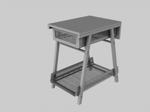 Furniture Set IKEA TROTTEN - Table Cabinet Drawer unit 3D 모델