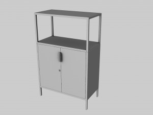 Furniture Set IKEA TROTTEN - Table Cabinet Drawer unit 3D 모델