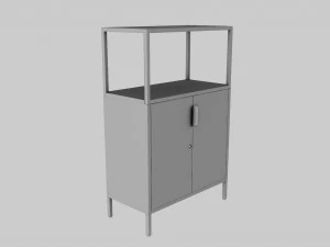 Furniture Set IKEA TROTTEN - Table Cabinet Drawer unit 3D Model