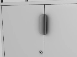 Furniture Set IKEA TROTTEN - Table Cabinet Drawer unit 3D Model