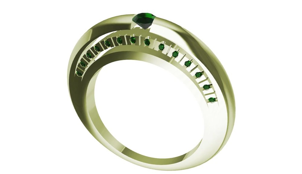 anel Modelo de Impressão 3D .c4d .max .obj .3ds .fbx .stl .blend 