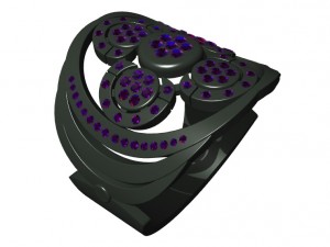 ring with gems 3D-Druckmodell