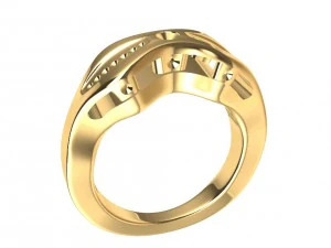 ring with gems 3D Print Model