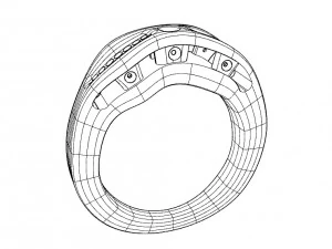 ring with gems 3D Print Model