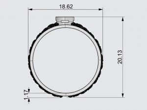 ring with gem 3D Print Model