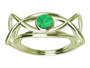 ring with wood 3D Druckmodell